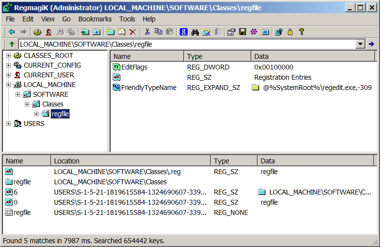 Windows 7 RegmagiK Registry Editor 64 bit 4.10.7 full